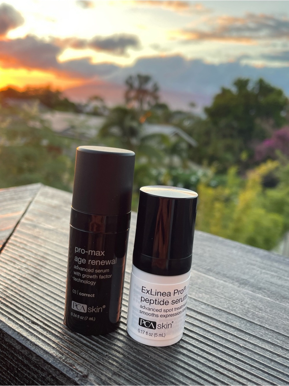 Pro-Max Age Renewal Serum & ExLinea Pro Peptide Serum Duo - Black & White